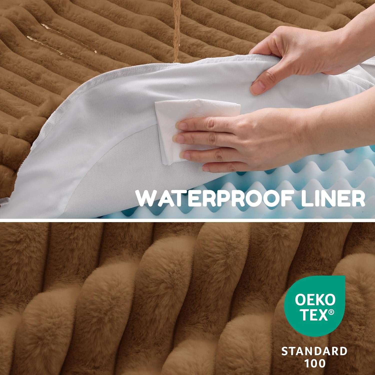 cama ortopedica para perro mediano de piel sintetica con base antideslizante y funda lavable ideal para chile