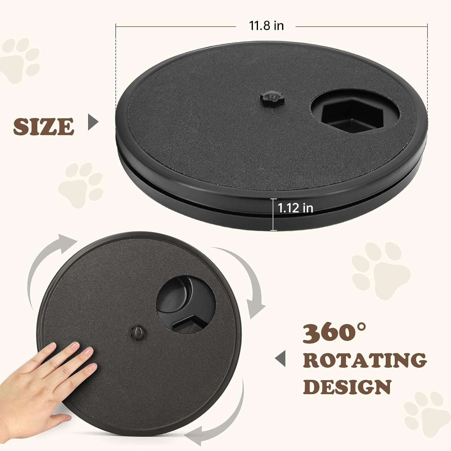 tabla rascador de uñas para perro giratoria con compartimentos para golosinas y lija de repuesto ideal para chile