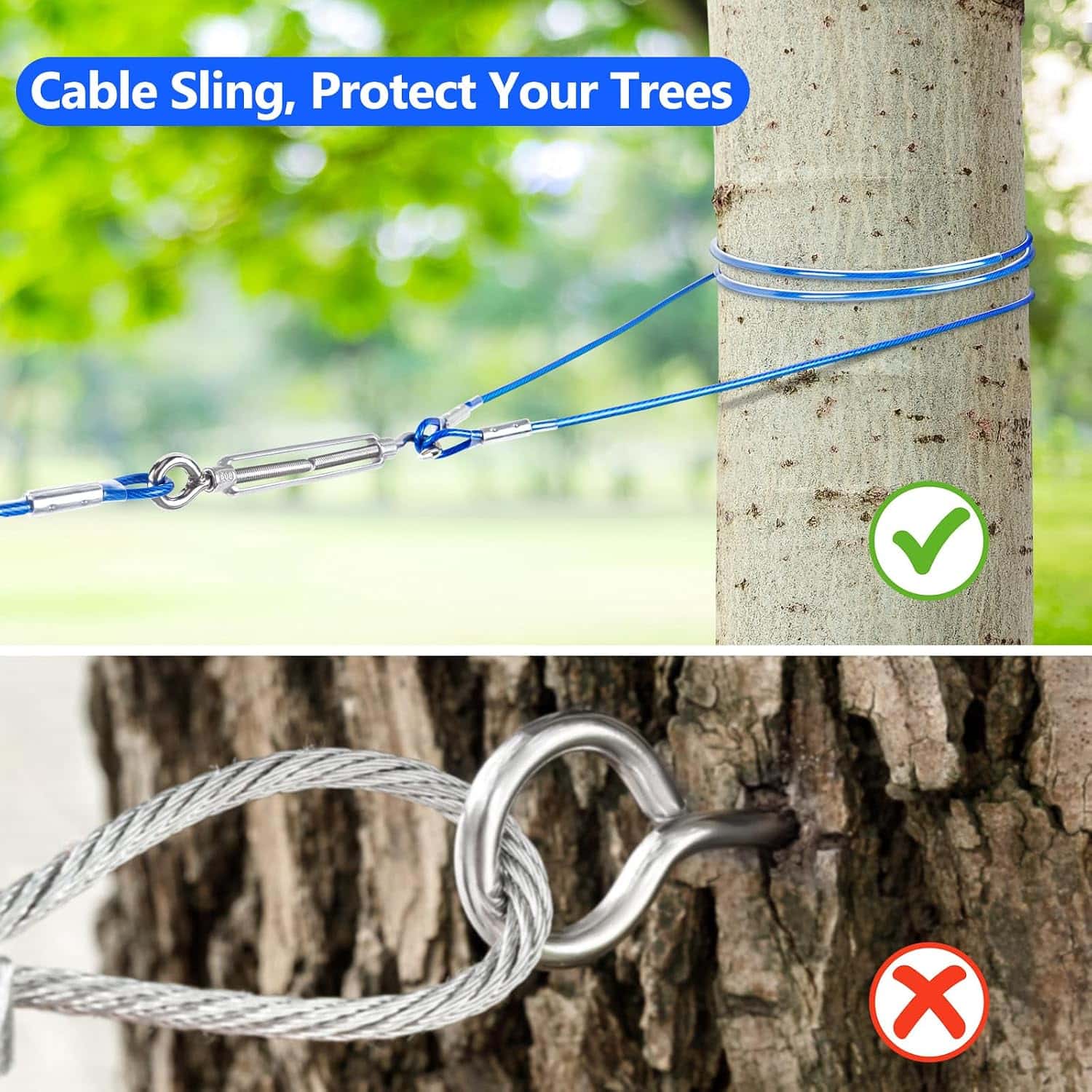 tirolesa aerea para perros de 1524 centimetros con polea elastica de 304.80 centimetros ideal para evitar daños en arboles en chile