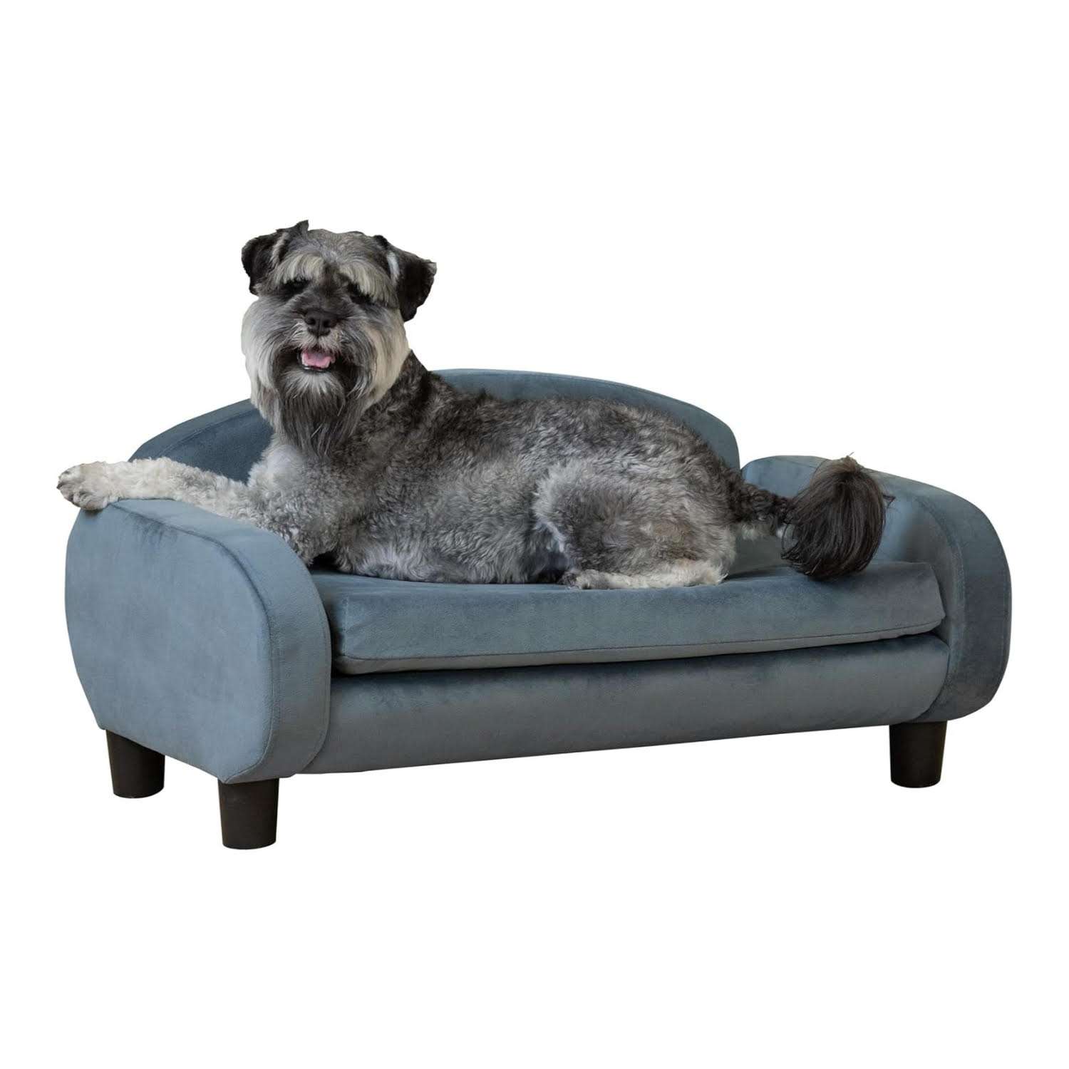 sofa cama elevado para gatos y perros pequeños de 80 centimetros con funda lavable y base de madera ideal para chile