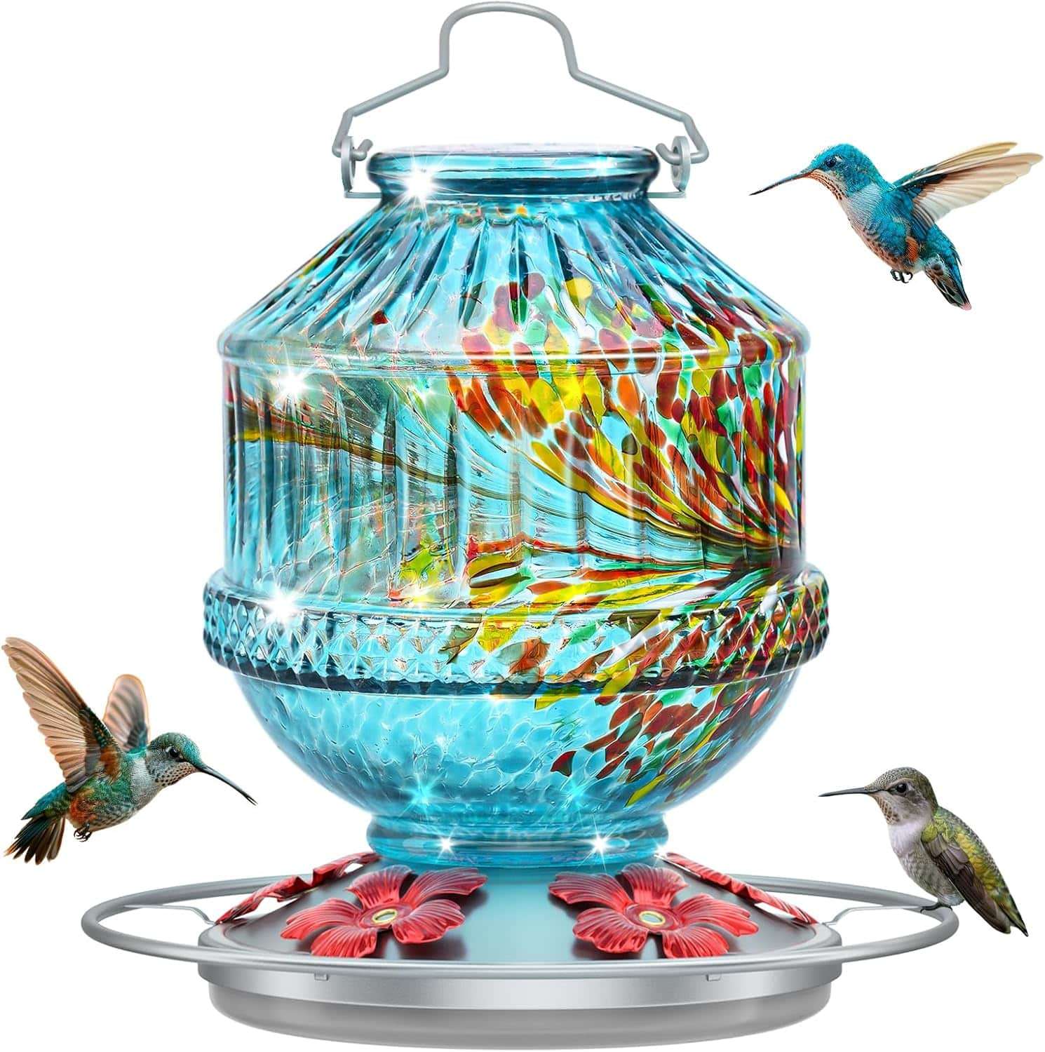 Bebedero Colgante De Nectar Para Aves Silvestres Jardin 360 grados - Imagen 10