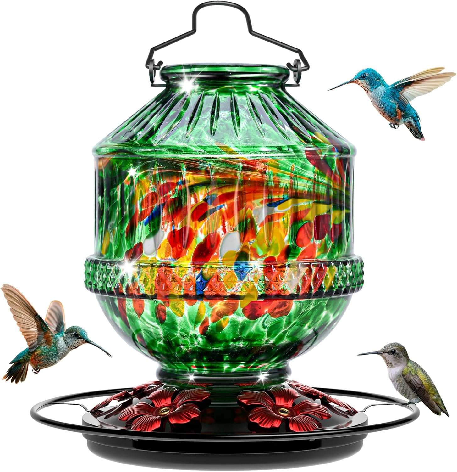 Bebedero Colgante De Nectar Para Aves Silvestres Jardin 360 grados - Imagen 9