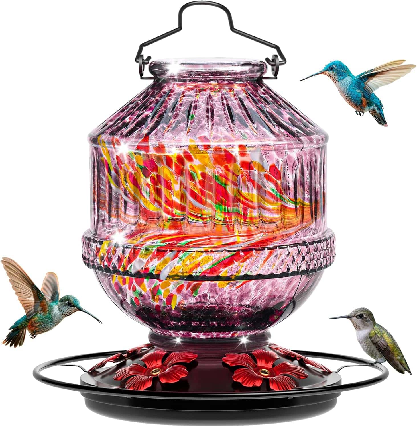 Bebedero Colgante De Nectar Para Aves Silvestres Jardin 360 grados - Imagen 8