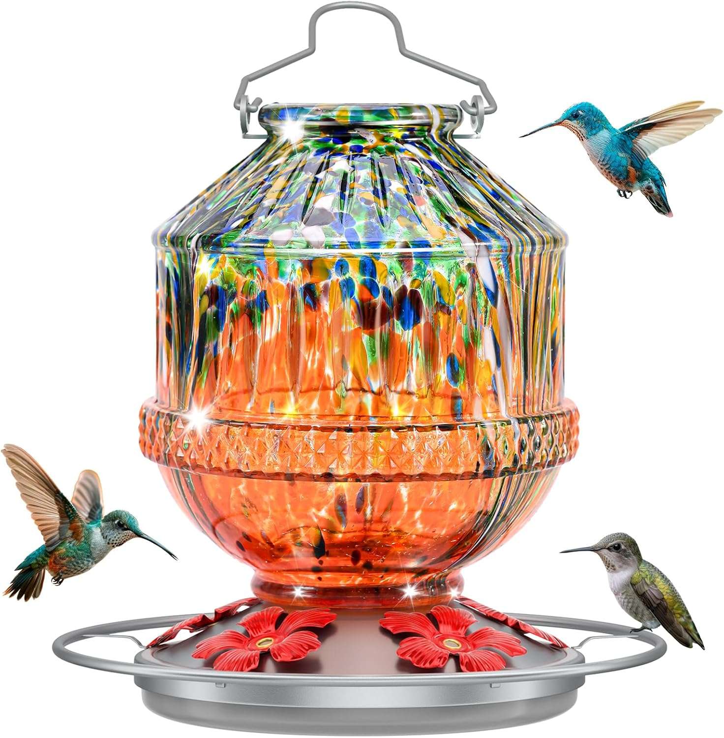 Bebedero Colgante De Nectar Para Aves Silvestres Jardin 360 grados - Imagen 11