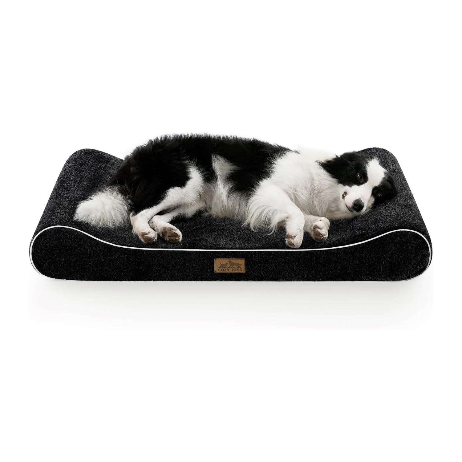 cama ortopedica forma de barco para perros grandes cozy kiss con funda lavable e impermeable