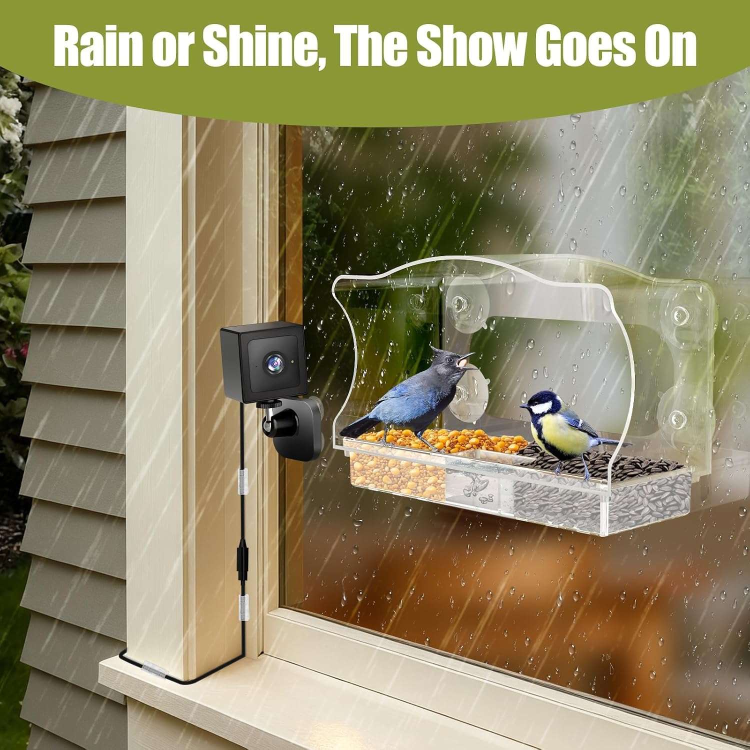 Comedero Inteligente Para Pajaros Con Camara Ventana HD 2K - Imagen 6