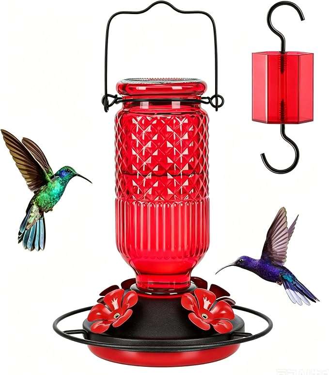 Dispensador De Nectar Picaflores Jardin Morado Anti Hormigas - Imagen 12