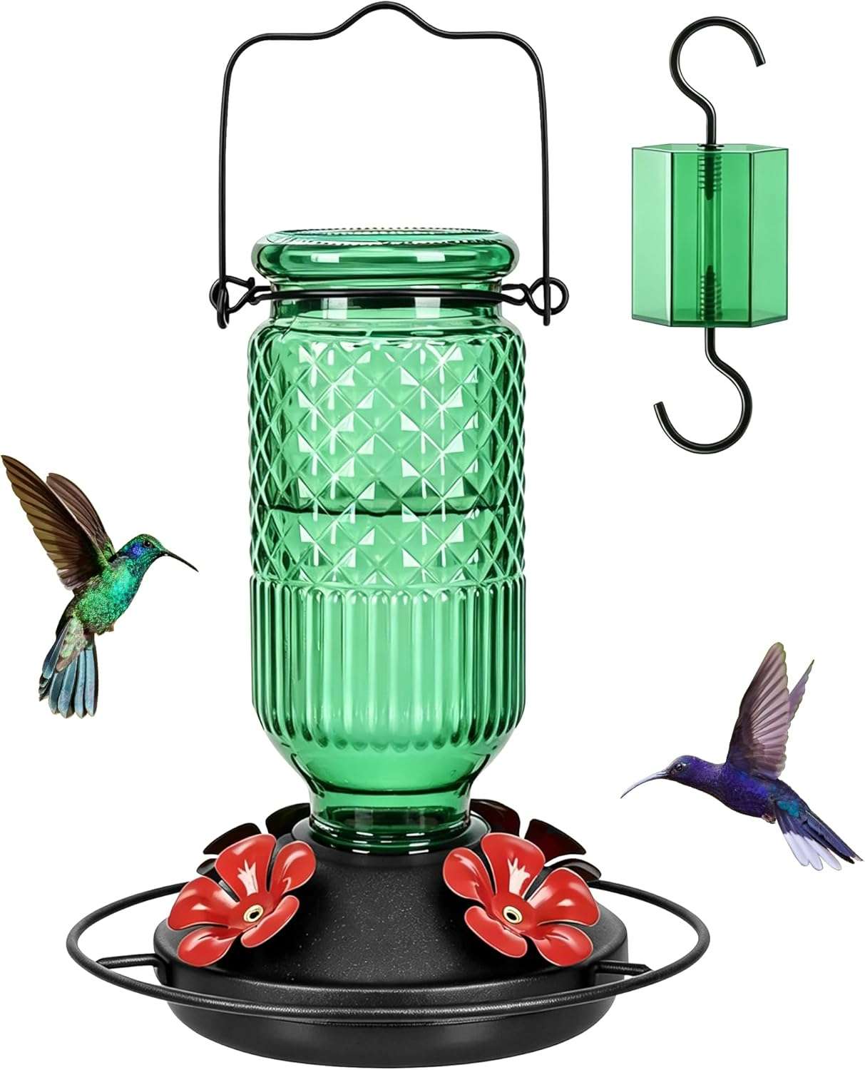 Dispensador De Nectar Picaflores Jardin Morado Anti Hormigas - Imagen 10