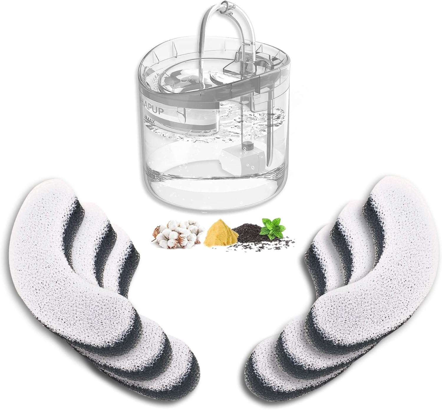 Filtros De Repuesto Para Fuente De Agua Gatos 6 Unidades 1.8 Litros - Imagen 8