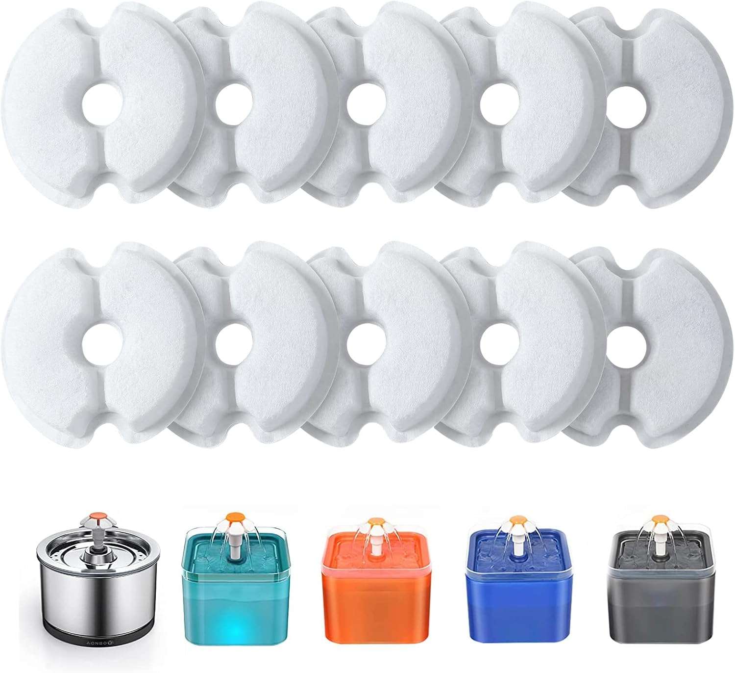 Filtros Purificadores Dispensador De Agua Gatos Biodegradable 2.5 litros 6 Unidades - Imagen 11
