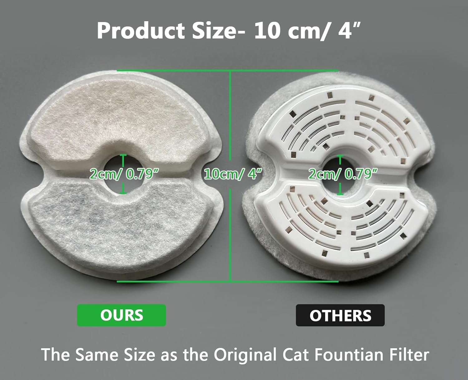 Filtros Purificadores Dispensador De Agua Gatos Biodegradable 2.5 litros 6 Unidades - Imagen 7