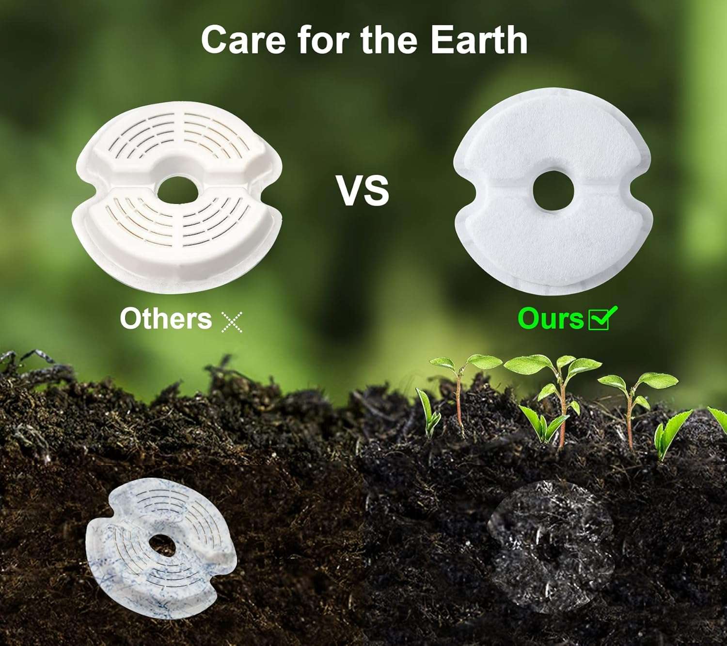 Filtros Purificadores Dispensador De Agua Gatos Biodegradable 2.5 litros 6 Unidades - Imagen 5