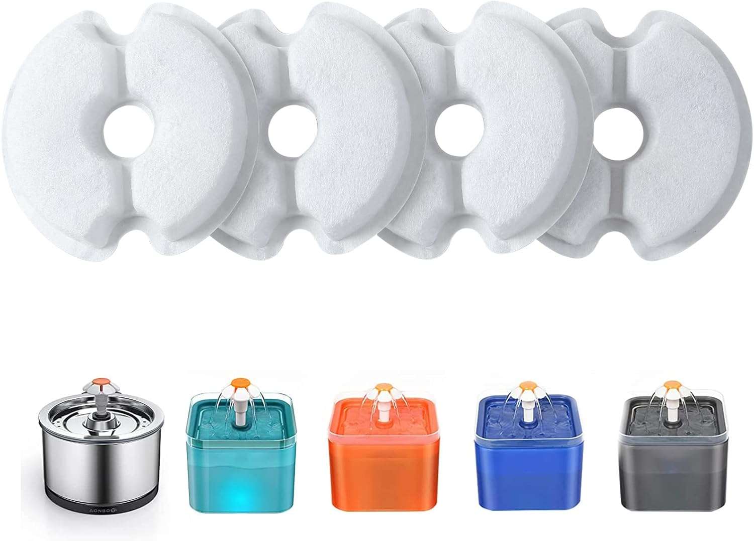 Filtros Purificadores Dispensador De Agua Gatos Biodegradable 2.5 litros 6 Unidades - Imagen 10