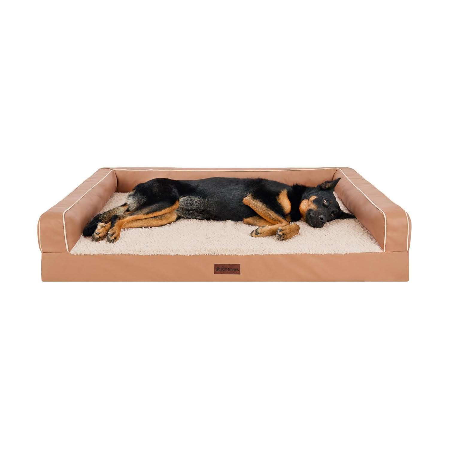 cama ortopedica tipo sofa para perros grandes con gel refrescante furhaven y funda lavable