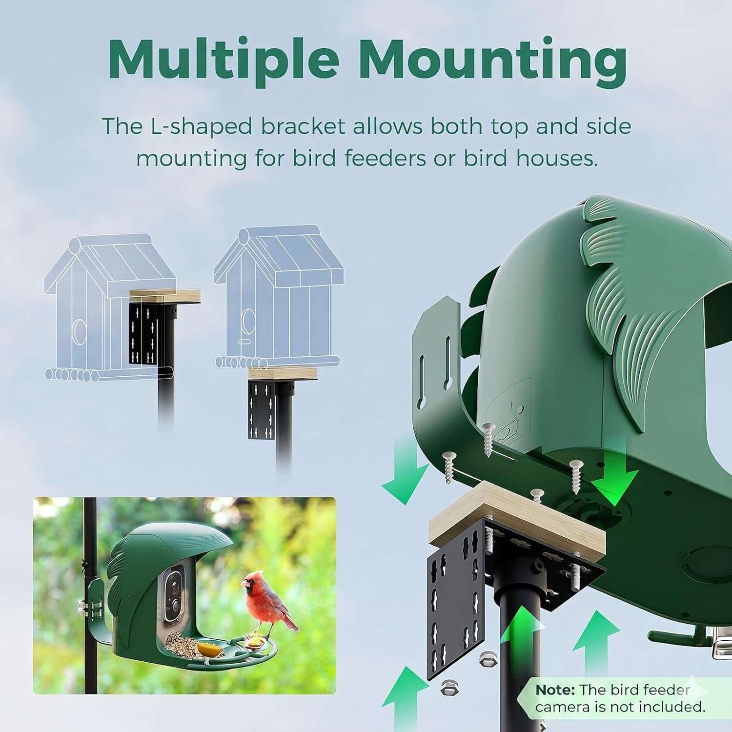 Soporte Metalico Ajustable Para Casa De Aves Y Camaras 231 cm - Imagen 4